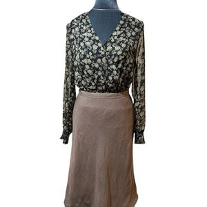 Spiegel Women's A-Line Skirt Linen Tencel Size 4